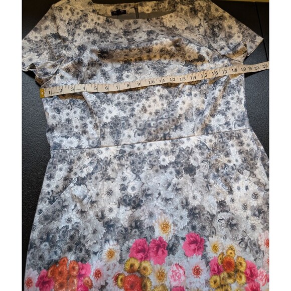 TALBOTS Petites Dress Ombre Floral Print Sheath Size 14P - Picture 3 of 10